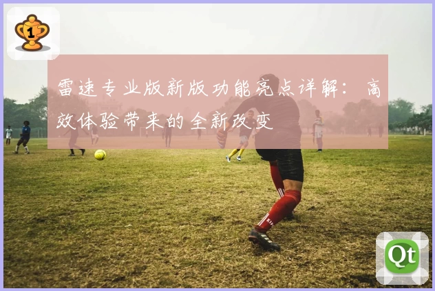 雷速专业版新版功能亮点详解:高效体验带来的全新改变